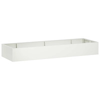 vidaXL Stödvägg 8 st 300 x 100 x 30 cm Stål Vit