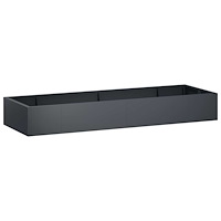 vidaXL Stödvägg 8 st 300 x 100 x 30 cm Stål Antracit