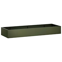 vidaXL Stödvägg 8 st 300 x 100 x 30 cm Stål Olivgrön
