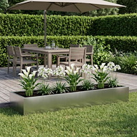 vidaXL Stödvägg 8 st 300 x 100 x 30 cm Rostfritt stål Silver