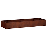 vidaXL Stödvägg 8 st 300 x 100 x 30 cm Väderbeständig stål Rostig