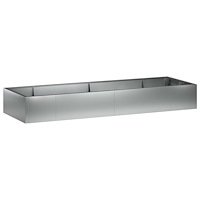 vidaXL Stödvägg 8 st 300 x 100 x 40 cm Galvaniserat stål Silver