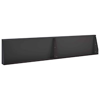 vidaXL Stödvägg 2 st 100 x 12 x 40 cm Stål Svart