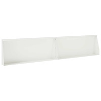 vidaXL Stödvägg 2 st 100 x 12 x 50 cm Stål Vit