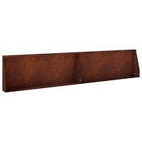 vidaXL Stödvägg 2 st 100 x 12 x 50 cm Väderbeständig stål Rostig