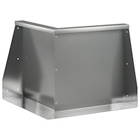 vidaXL Stödvägg 50 x 50 x 50 cm Galvaniserat stål Silver
