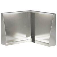 vidaXL Stödvägg 50 x 50 x 30 cm Rostfritt stål Silver