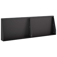 vidaXL Stödvägg 2 st 60 x 12 x 30 cm Stål Svart