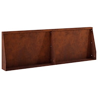 vidaXL Stödvägg 2 st 60 x 12 x 40 cm Väderbeständig stål Rostig