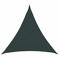 vidaXL Solsätt segel 2 x 2 x 2 m HDPE Triangulär Mörkgrön