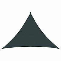 vidaXL Solsätt segel 7 x 5 x 5 m HDPE Triangulär Mörkgrön