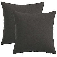 vidaXL Kuddöverdrag 2 st HEERLEN Mörkgrå 30 x 30 cm