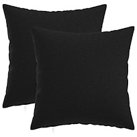 vidaXL Kuddöverdrag 2 st HEERLEN Svart 40 x 40 cm