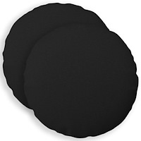 vidaXL Kuddöverdrag 2 st HEERLEN Svart Ø 40 cm