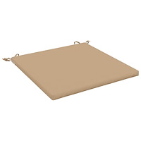 vidaXL 1-delad Sittdyna SOEST 100% Polyester Sand 80 x 80 x 3 cm