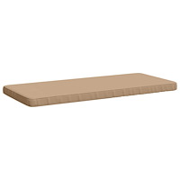 vidaXL 1-delad Bänk Kudde VUGHT 100% Polyester Sand 100 x 50 x 5 cm