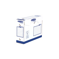 FELLOWES Arkivæske Bankers Box, manuel, intensiv brug, 10 cm, blå, pa...