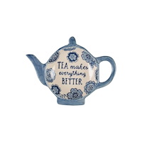 SASS & BELLE Blue Willow Tea Lovers Tea Bag Dish