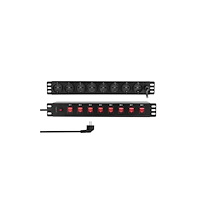 LogiLink LogiLink PDU8D01, 8 AC-utgångar, PDU, 230 V, 50 hz, 16 A, 36...