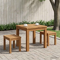 vidaXL Kaffeebord Naturlig 40 x 40,5 x 36 cm Massivt Akaciaträ