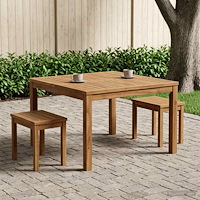 vidaXL Kaffeebord Naturlig 80 x 80,5 x 45 cm Massivt Akaciaträ