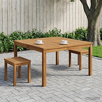 vidaXL Kaffeebord Naturlig 100 x 100,5 x 45 cm Massivt Akaciaträ
