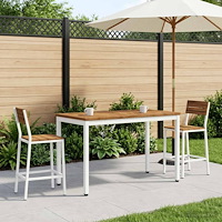 vidaXL Kaffeebord Naturlig och vit 50 x 100,5 x 45 cm