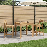 vidaXL Kaffeebord Vit 50 x 48,5 x 36 cm Massivt Akaciaträ