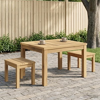 vidaXL Kaffeebord Vit 50 x 60,5 x 36 cm Massivt Akaciaträ