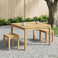 vidaXL Kaffeebord Vit 80 x 80,5 x 45 cm Massivt Akaciaträ
