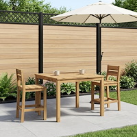 vidaXL Kaffeebord Vit 100 x 100,5 x 45 cm Massivt Akaciaträ