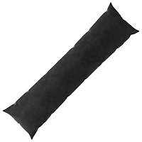 vidaXL Kudde med kudde HEERLEN Svart 40 x 145 cm Sammet