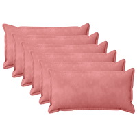 vidaXL Kudde med kudde HOUTEN 6 st Rosa Sammet