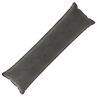 vidaXL Kudde med kudde HOUTEN Mörkgrå 40 x 145 cm Sammet
