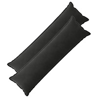 vidaXL Kudde med kudde HOUTEN 2 st Svart Sammet