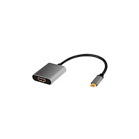 LogiLink LogiLink CUA0103, USB 3.2 Gen1 Type-C, HDMI-A, 0,15 m, Sort,...