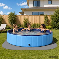 vidaXL Pool grundmatta 49 st Ø 408 cm Rund EVA-skum Grå