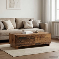 vidaXL Kaffeebord Gammalt trä 102 x 50,5 x 35 cm Konstruerat trä