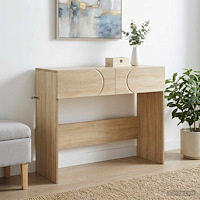vidaXL Konsolbord Sonoma-ek 96,5 x 38 x 75 cm Konstruerat trä