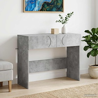 vidaXL Konsolbord Betonggrå 96,5 x 38 x 75 cm Konstruerat trä