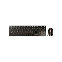 CHERRY CHERRY DW 9100 SLIM - sats med tangentbord och mus - fransk - svart/brons Inmatningsenhet