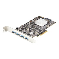 StarTech.com Startech 4-portars USB PCIe-kort - 10 Gbps USB 3.1 / 3.2 Gen 2 Type-A PCI Express-expansionskort med 2 styrenheter - 4 x...