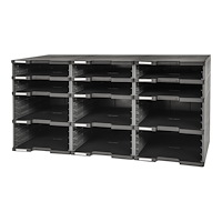 EXACOMPTA Exacompta MODULODOC ECOBlack - sorterare - för A4 Plus - svart, musgrå