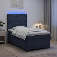vidaXL Kontinentalsäng med madrass Mörkgrå 120 x 200 cm Sammet