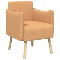 vidaXL Accentfåtölj Beige Bouclé