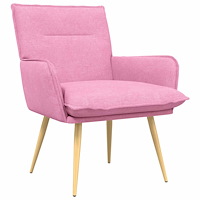 vidaXL Fåtölj Rosa Tyg