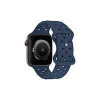 Belinea Beline Apple Watch silikonvävd rem 38/40/41 mm blå / deep bl...