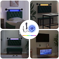 vidaXL LED Band med LED-ljusslingor Svart 180 cm SMD5050