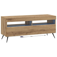 vidaXL LED TV-skåp Artisan-ek Konstruerat trä