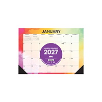 Willow Creek Press Rainbow Gradient 2027 17" x 12" Monthly Deskpad (häftad, eng)